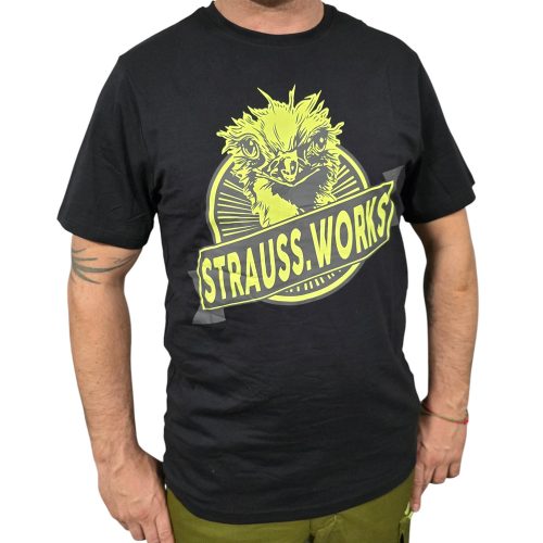 Engelbert Strauss WORKS Camiseta - negro-amarillo