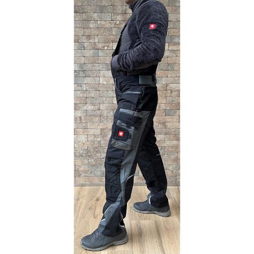 Engelbert Strauss e.s MOTION pantalón de brida negro-gris