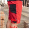 Engelbert Strauss Pantalón corto Motion - rojo-negro