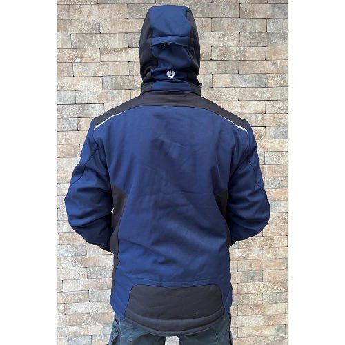Chaqueta Engelbert Strauss Motion Winter Softshell azul oscuro-negro
