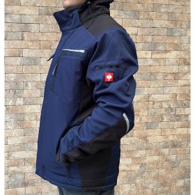   Chaqueta Engelbert Strauss Motion Winter Softshell azul oscuro-negro