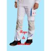 Pantalón de cintura Engelbert Strauss Motion 2020 blanco-azul