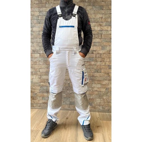 Pantalón de brida Engelbert Strauss Motion 2020 blanco-azul
