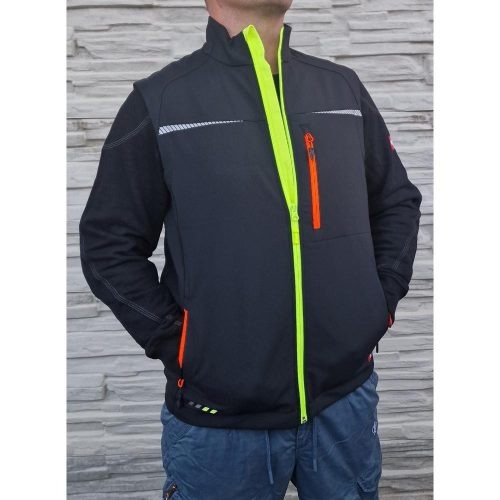 Chaleco Engelbert Strauss negro y amarillo