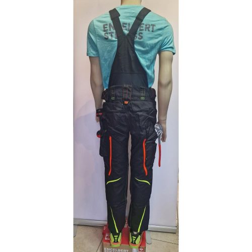 Pantalón de brida Engelbert Strauss Motion 2020 negro-limón-naranja