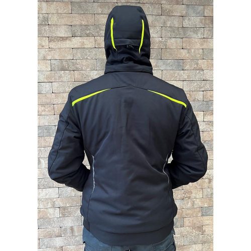 Engelbert Strauss Chaqueta de invierno softshell Motion 2020 negro-amarillo