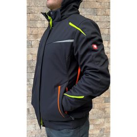   Engelbert Strauss Chaqueta de invierno softshell Motion 2020 negro-amarillo