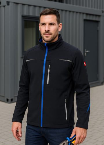 Engelbert Strauss Motion 2020 Chaqueta Softshell gris grafito-azul