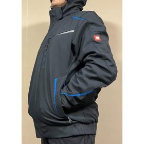 Chaqueta de invierno softshell Engelbert Strauss gris-azul