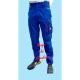 Pantalón de cintura Engelbert Strauss Motion 2020 azul royal-rojo