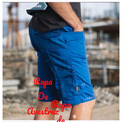 Pantalón corto Engelbert Strauss Motion 2020 - azul-rojo