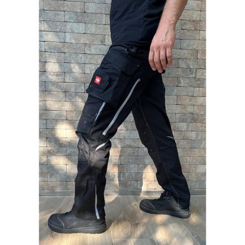 Pantalón de cintura Engelbert Strauss Motion 2020 negro-platino