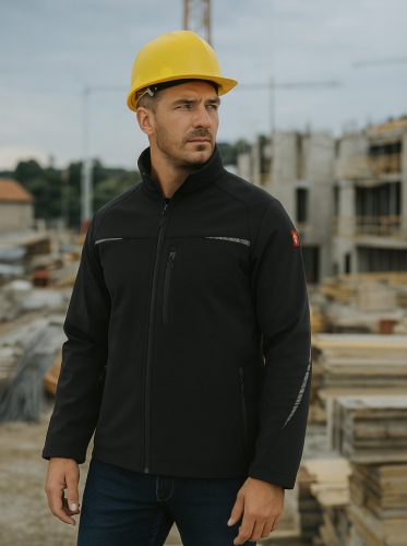 Engelbert Strauss Chaqueta Softshell negro