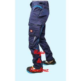  Pantalón de cintura Engelbert Strauss Motion 2020 azul oscuro-azul real