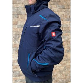   Chaqueta de invierno softshell Engelbert Strauss Motion 2020 azul