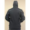 Abrigo de invierno con capucha Engelbert Strauss negro platino