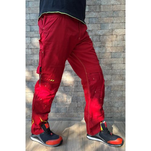 Engelbert Strauss pantalones de cintura MOTION 2020 rojo-limón