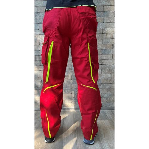 Engelbert Strauss pantalones de cintura MOTION 2020 rojo-limón