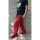 Pantalón de cintura Engelbert Strauss Motion 2020 rojo-limón
