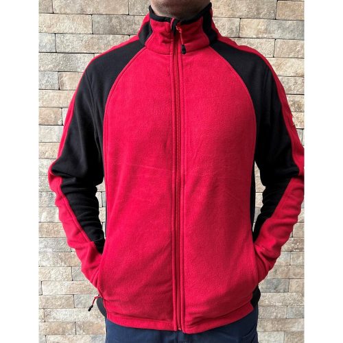 Sudadera con capucha Engelbert Strauss roja y negra