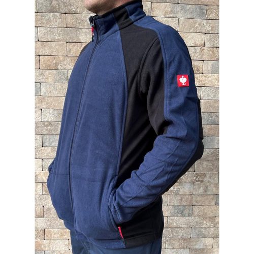 Engelbert Strauss Sudadera con capucha Microfleece azul oscuro-negro