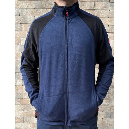 Engelbert Strauss Sudadera con capucha Microfleece azul oscuro-negro