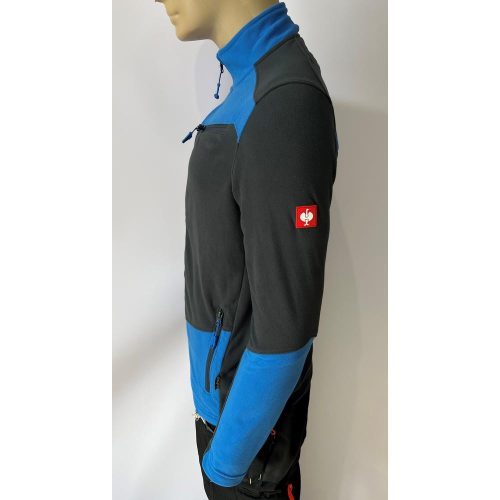 Engelbert Strauss Sudadera con capucha polar gris grafito-azul