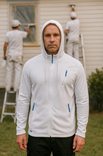 Engelbert Strauss sudadera con capucha blanca