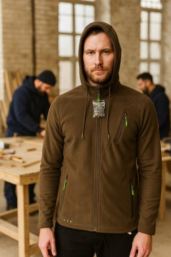 Engelbert Strauss Sudadera con capucha marrón