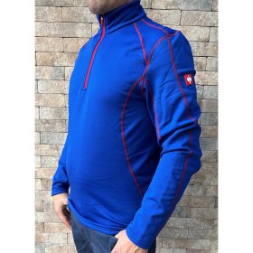 Engelbert Strauss Jersey Thermo azul-rojo