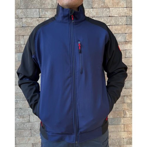 Engelbert Strauss Chaqueta Softshell azul oscuro-negro