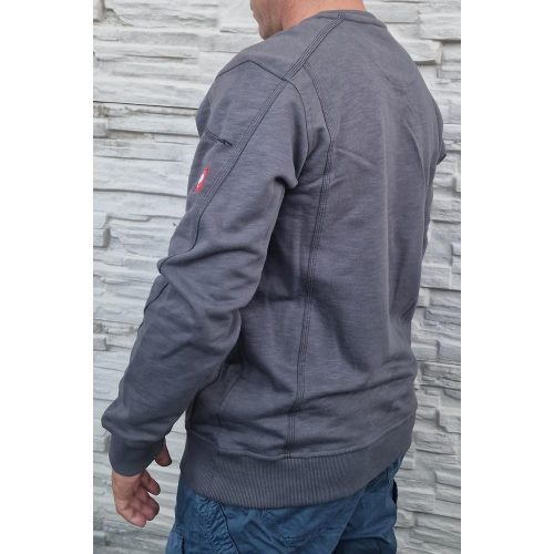 Engelbert Strauss Jersey de algodón Roughough gris