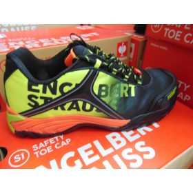   Zapatos de seguridad Engelbert Strauss Marek S1 - negro-limón-naranja