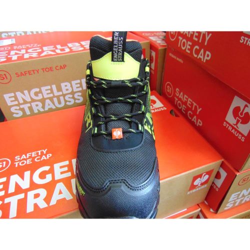 Zapatos de seguridad Engelbert Strauss Marek S1 - negro-limón-naranja
