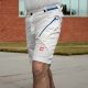 Engelbert Strauss Pantalón corto AMBITION - blanco-azul