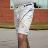 Engelbert Strauss Pantalón corto AMBITION - blanco-azul