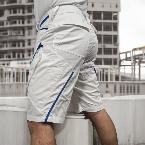 Engelbert Strauss Pantalón corto AMBITION - blanco-azul